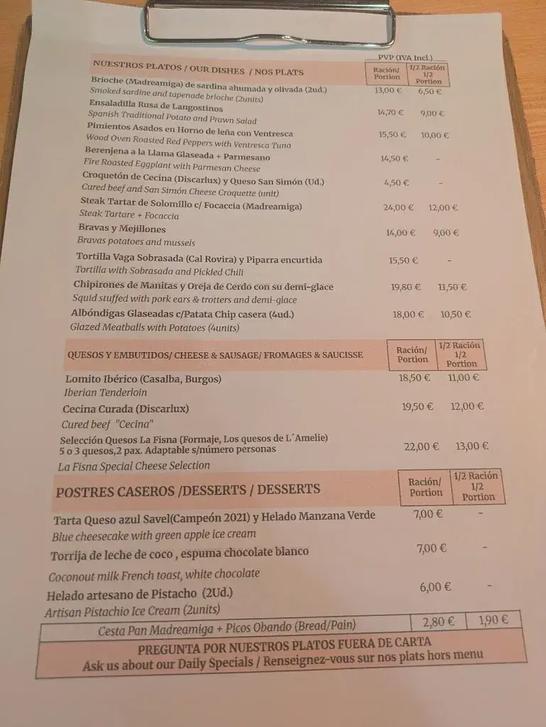 Menu_La Fisna Wine Bar_Geras_image_4