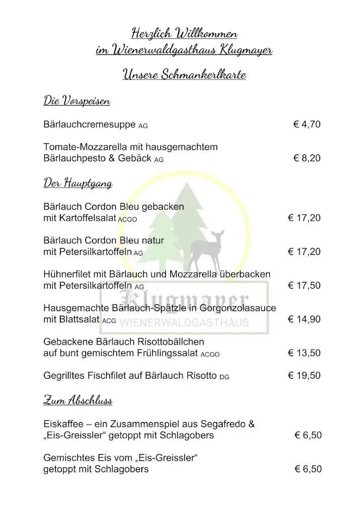 Menu_Klugmayer Wienerwaldgasthaus_Gablitz_image_3