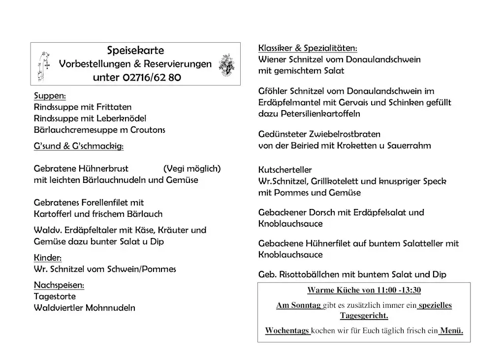 Menu_Gasthaus Zum goldenen Kreuz_Gföhl_image_1
