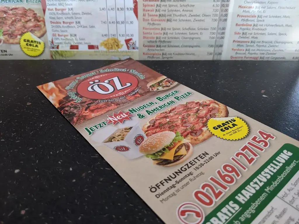 Menu_ÖZ Kebap & Pizzahaus_Götzendorf an der Leitha_immagine_2