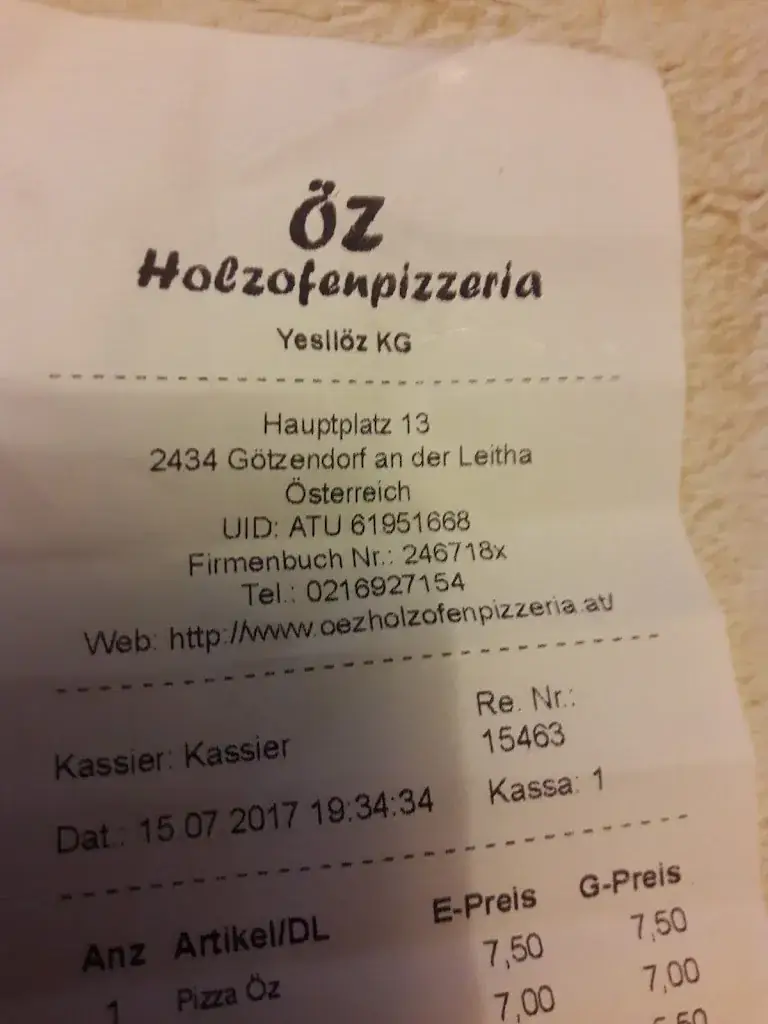 Menu_ÖZ Kebap & Pizzahaus_Götzendorf an der Leitha_immagine_3