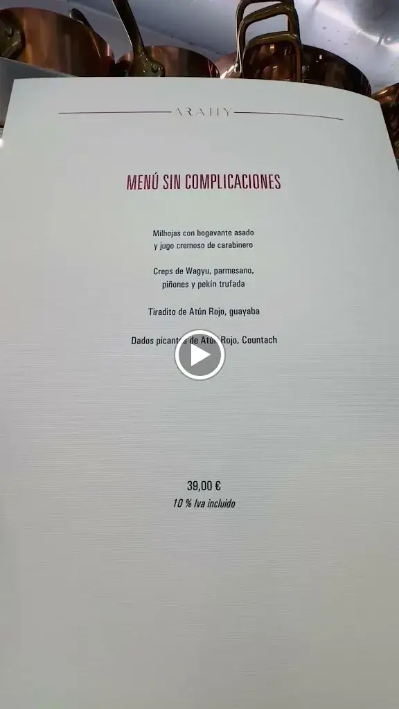 Menu_ARAHY RESTAURANTE_Hirm_image_1