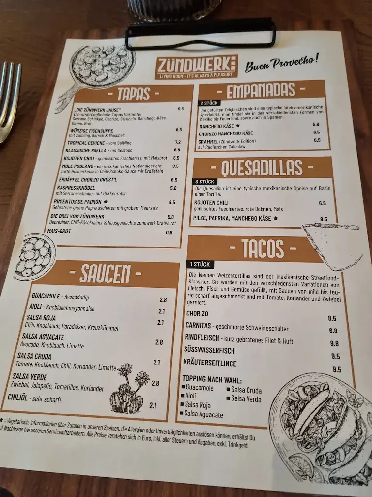 Menu_Zündwerk - Living Room Restaurant + Bar_Großhofen_immagine_1