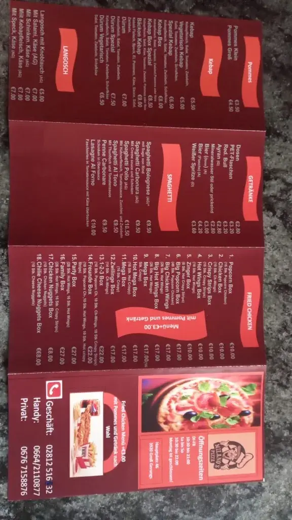 Menu_Milano pizzeria groß Gerungs_Groß-Gerungs_image_2