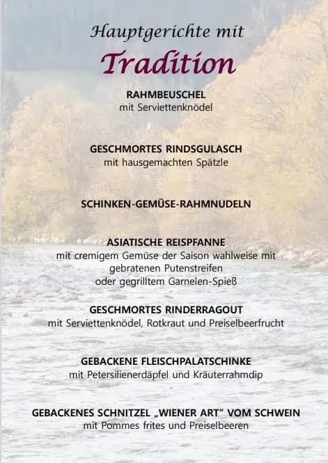 Menu_RESTAURANT YBBSBLICK_Göstling an der Ybbs_immagine_2
