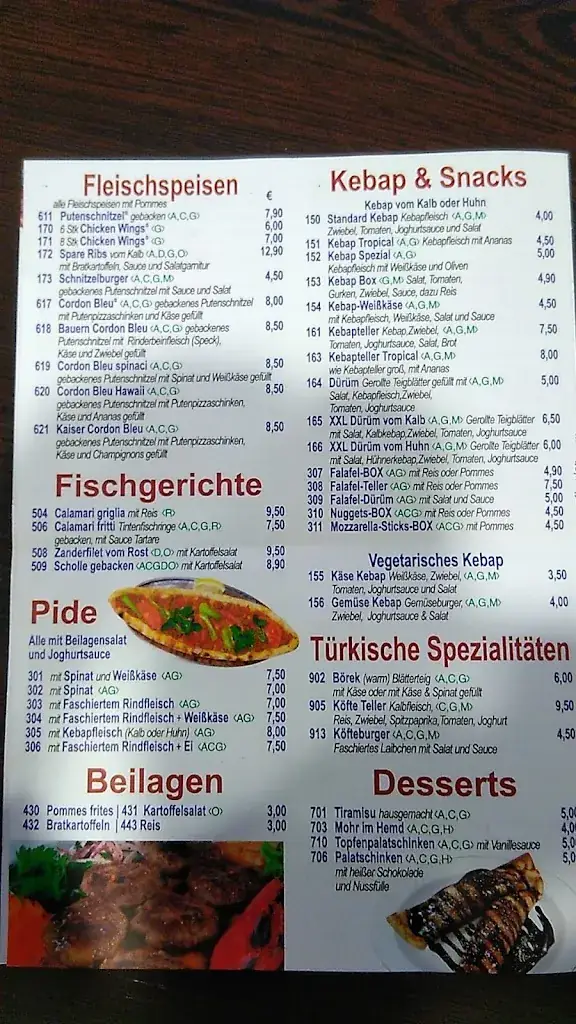 Menu_Ristorante Pizzeria PRIMA_Günselsdorf_image_1