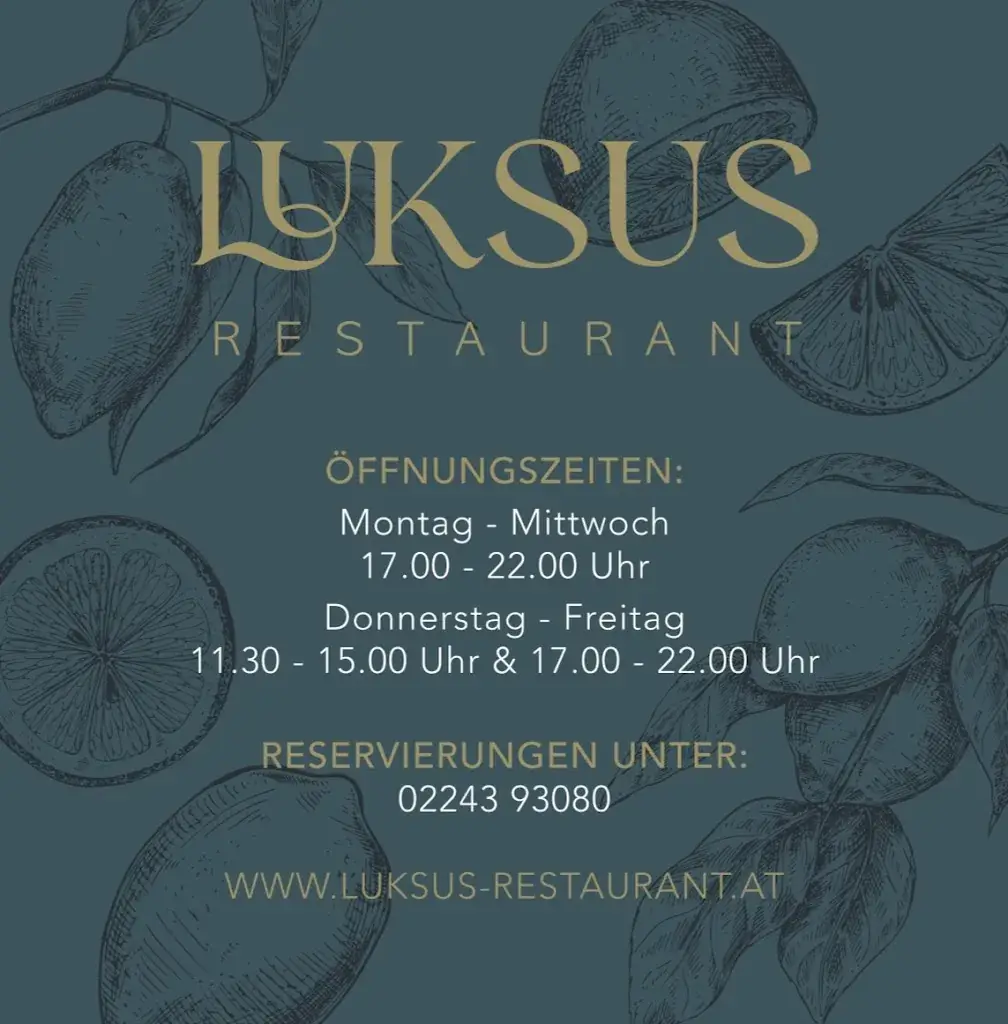 Menu_LUKSUS Restaurant_Gugging_immagine_1