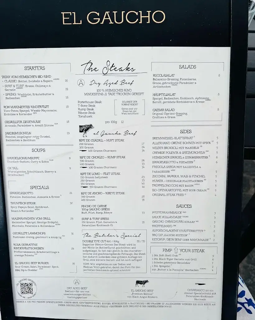 Menu_El Gaucho at Josefsbad_Gumpoldskirchen_image_2