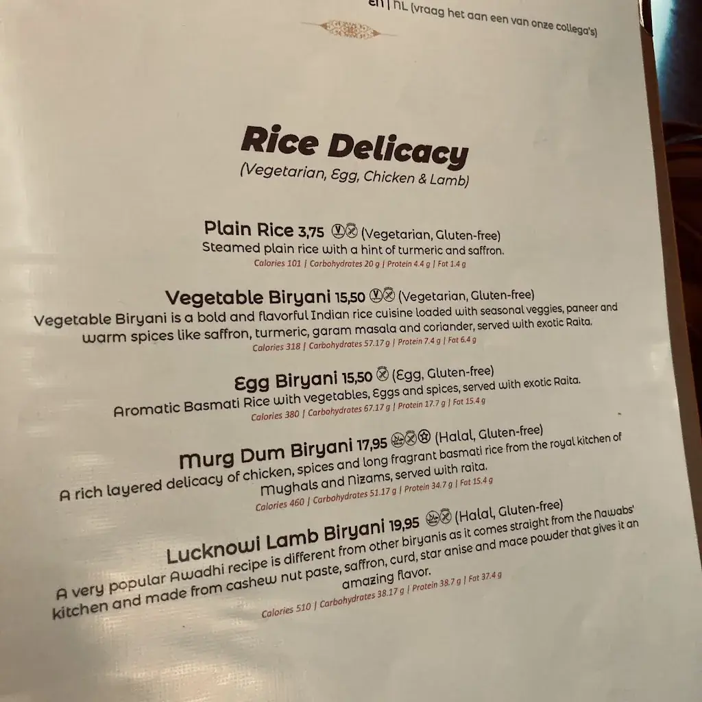 Menu_Atithi Indian Restaurant Den Haag_Haag_immagine_3