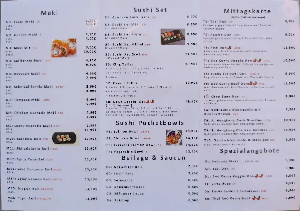 Menu_DaDa China Restaurant Hainburg_Hainburg an der Donau_image_1