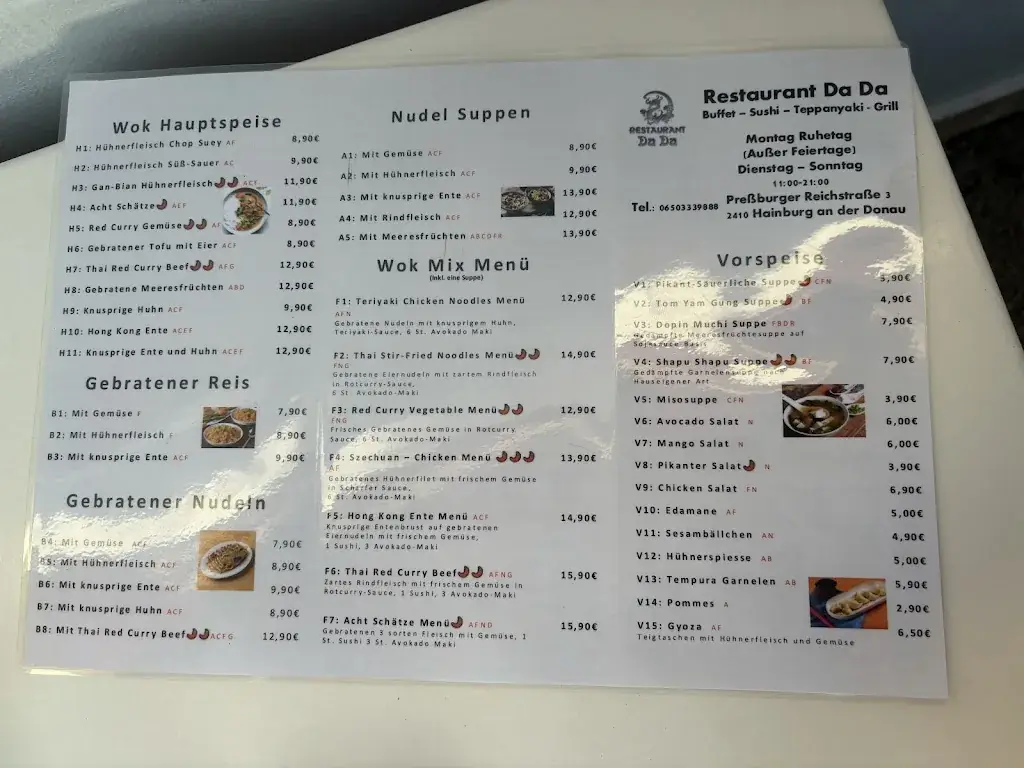 Menu_DaDa China Restaurant Hainburg_Hainburg an der Donau_image_2