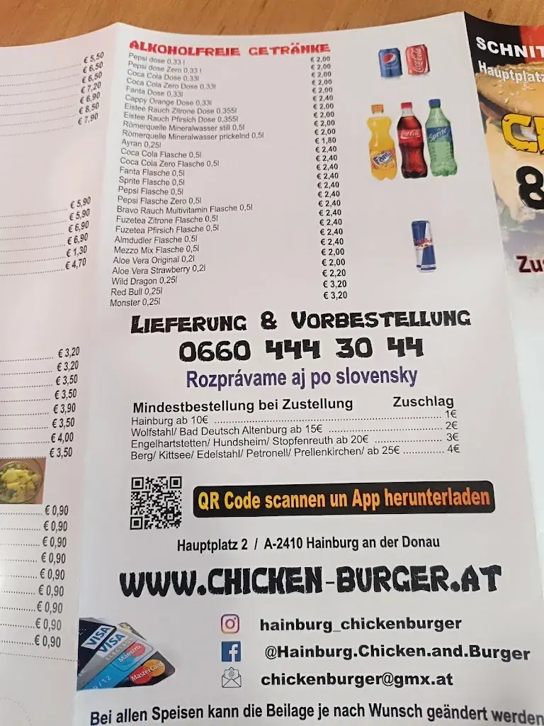 Menu_Chicken & Burger_Hainburg an der Donau_image_1