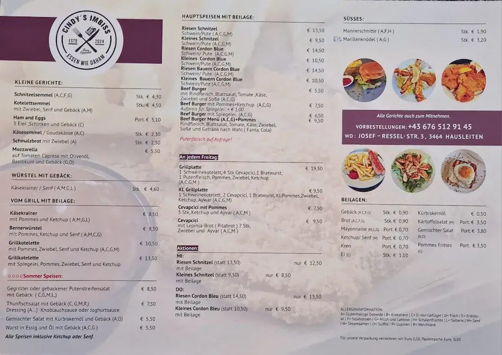 Menu_Cindy's Imbiss_Hausleiten_immagine_1