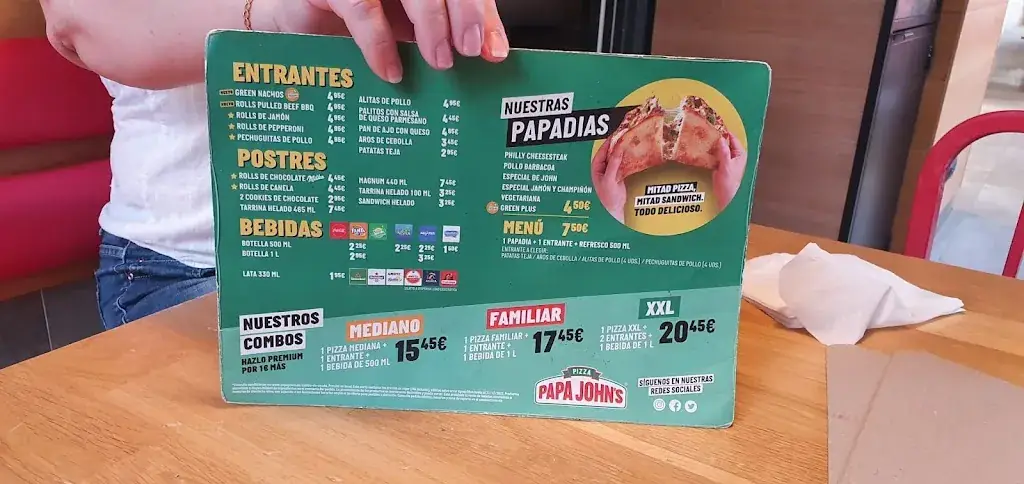 Menu_Papa Johns Pizza_Gols_immagine_1