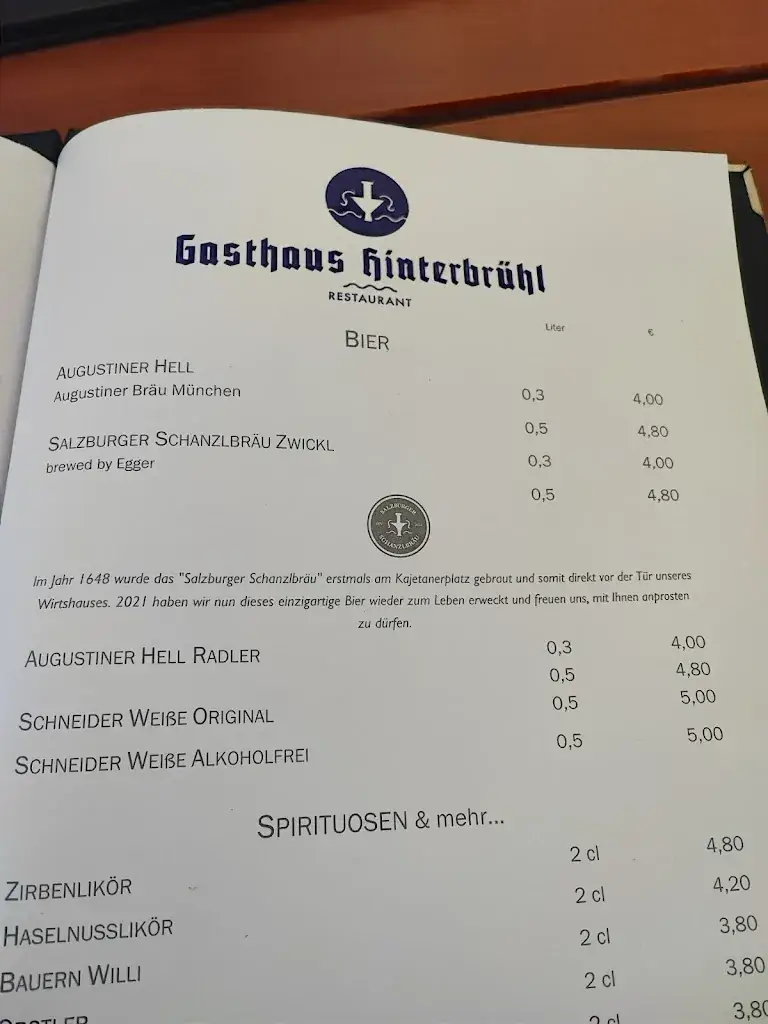 Menu_Restaurant Gasthaus Hinterbrühl_Hinterbrühl_image_3
