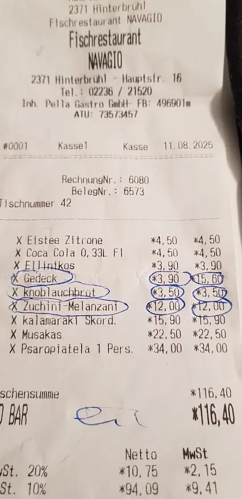 Stinkikatze_Fisch Restaurant Navagio_Hinterbrühl_review