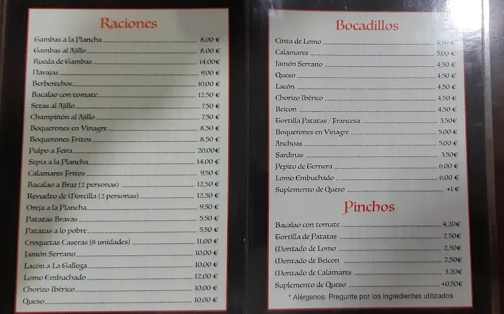 Menu_Mesón Esquina Gallega_Gols_immagine_4