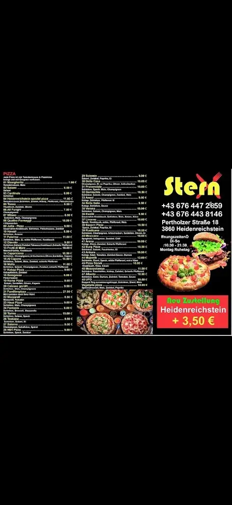 Menu_Stern Pizza_Heidenreichstein_image_2