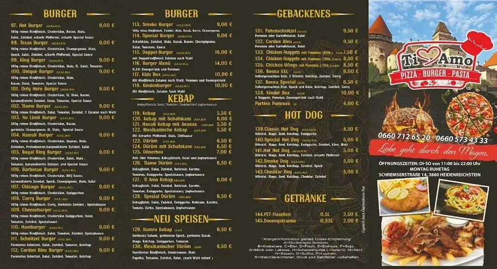 Menu_Pizzeria TI AMO Heidenreichstein_Heidenreichstein_image_1