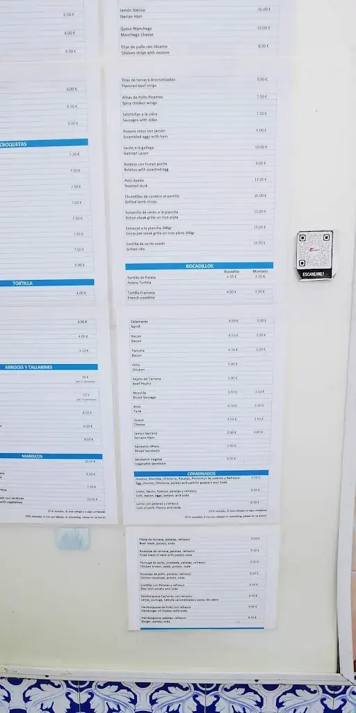 Menu_Bar Restaurante Camarón_Gols_image_1