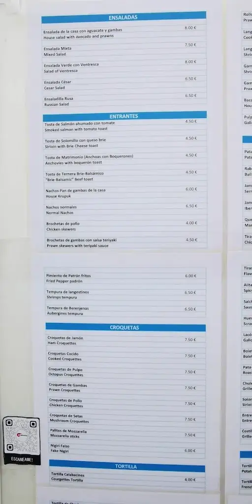 Menu_Bar Restaurante Camarón_Gols_image_4