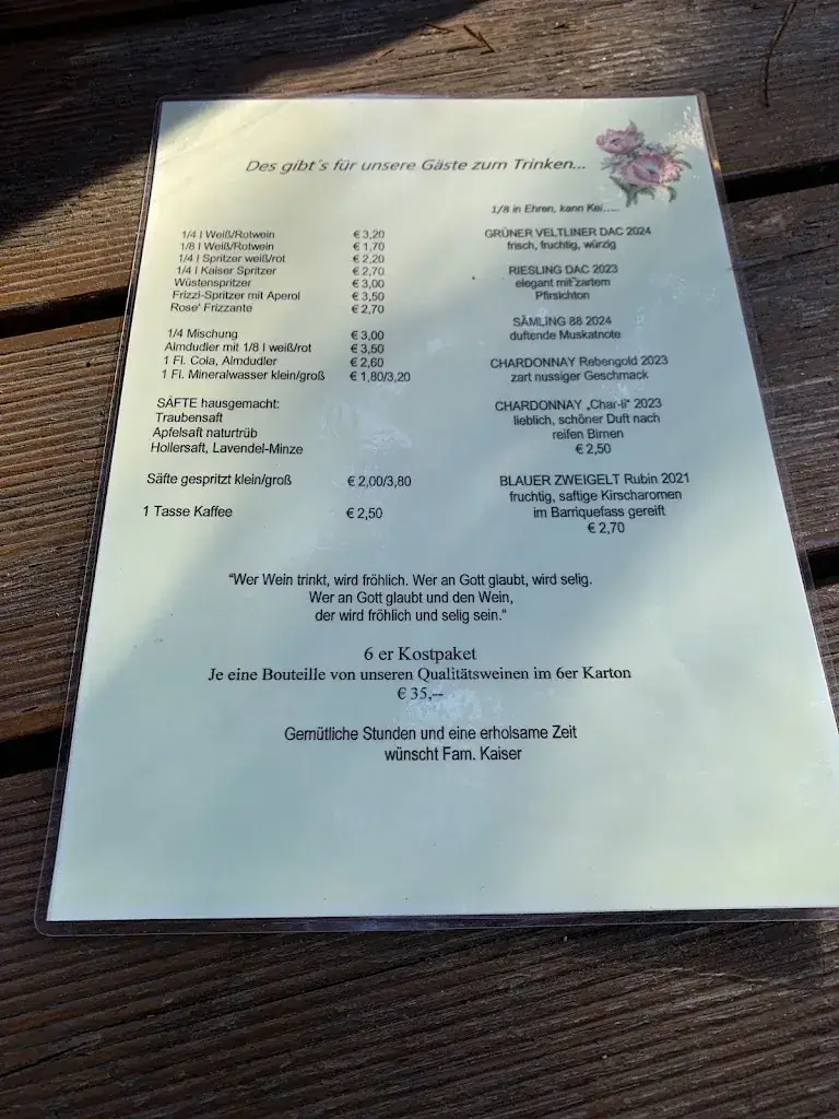 Menu_Heurigen Kaiser Einöd_Herzogenburg_image_2