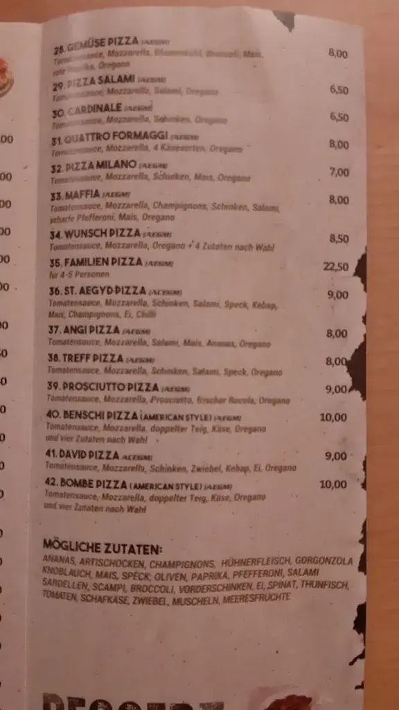 Menu_Pizza Treff - Hohenberg_Hohenberg_immagine_4