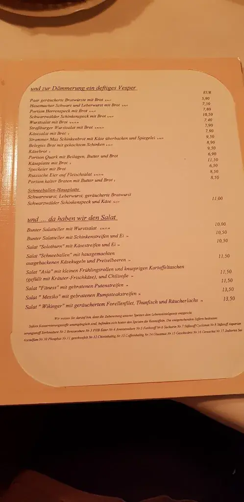 Menu_Gasthof Pension Drei Schneeballen_Hofstetten_immagine_3