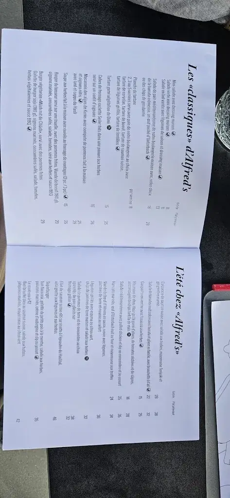 Menu_Alfred's Restaurant - Trauffer Switzerland_Hofstetten_image_2