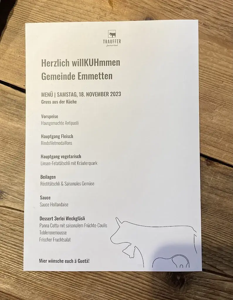 Menu_Alfred's Restaurant - Trauffer Switzerland_Hofstetten_image_3