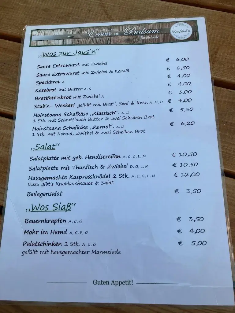 Menu_Dorfstub'n-Hollenstein_Hollenstein an der Ybbs_image_1