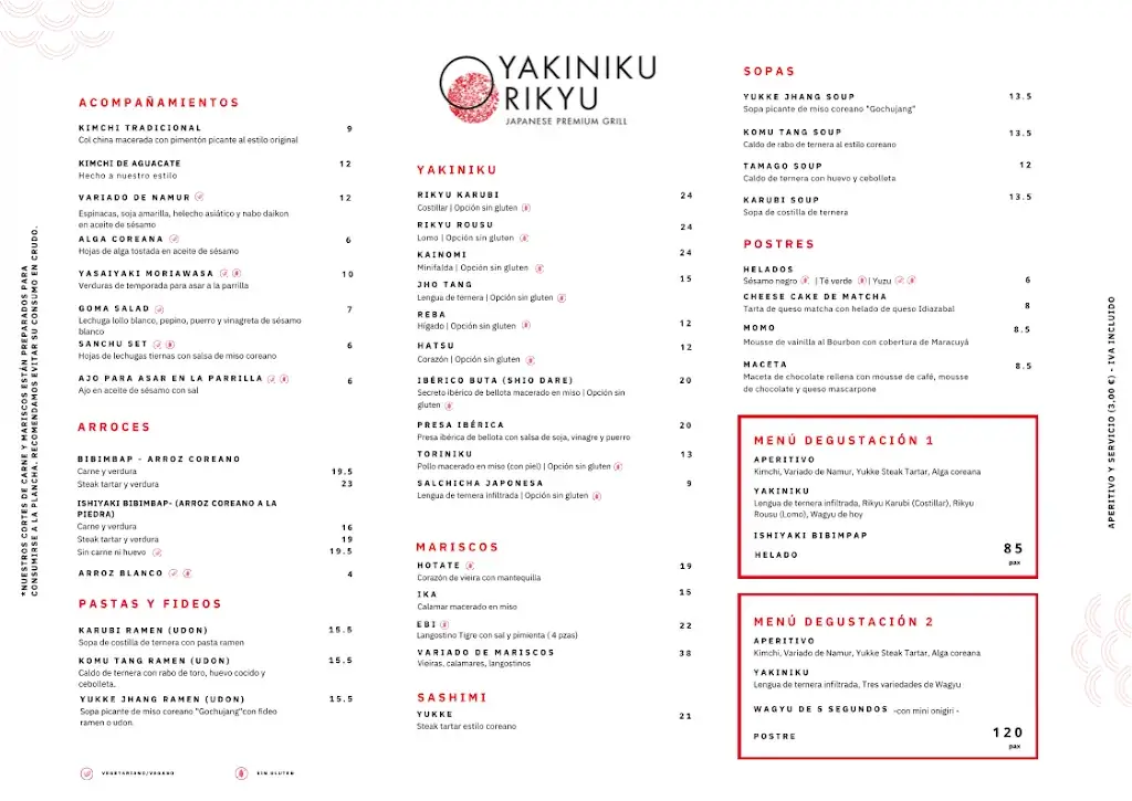 Menu_Yakiniku Rikyu_Japons_immagine_1