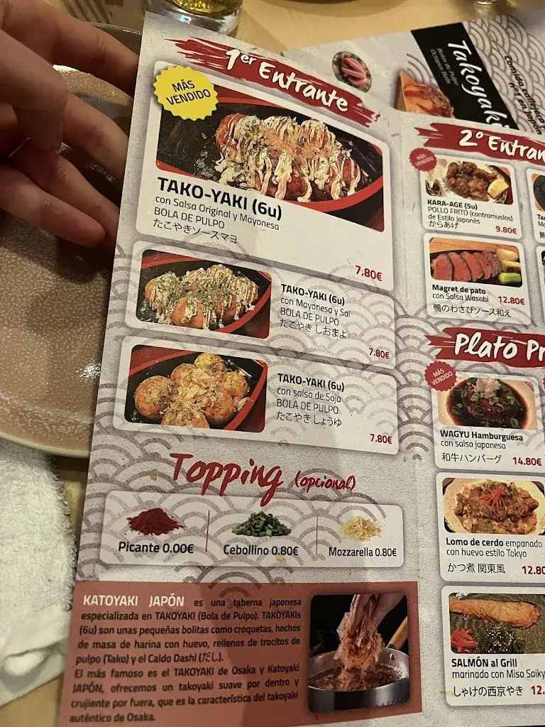 Menu_KATOYAKI JAPON Izakaya Japones_Japons_immagine_3