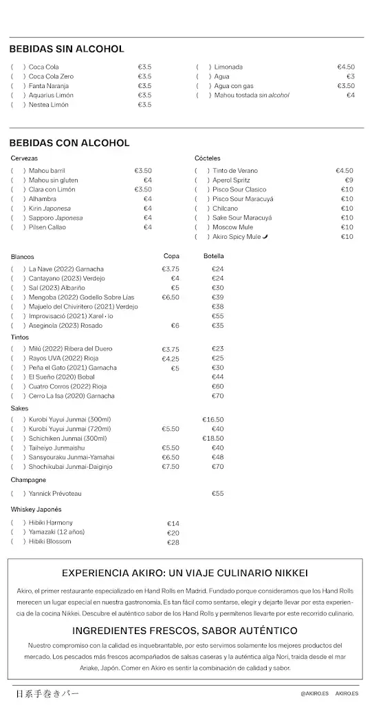 Menu_Akiro Hand Roll Bar_Japons_image_2