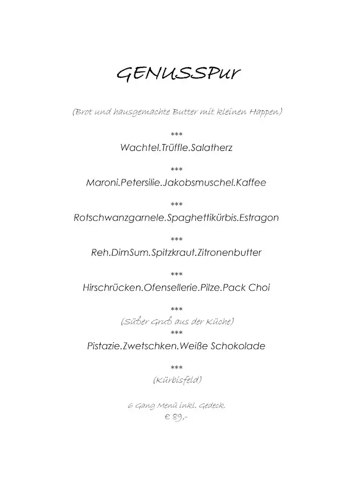 Menu_Gourmetrestaurant Gaumenkitzel_Kirchberg am Wechsel_immagine_1