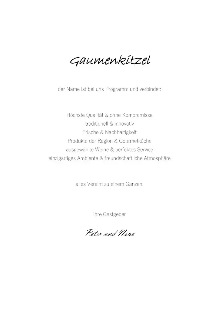 Menu_Gourmetrestaurant Gaumenkitzel_Kirchberg am Wechsel_immagine_4
