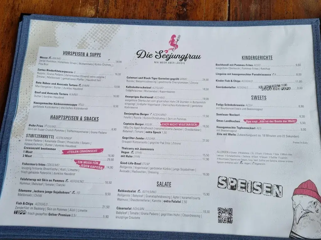 Menu_Die Seejungfrau 