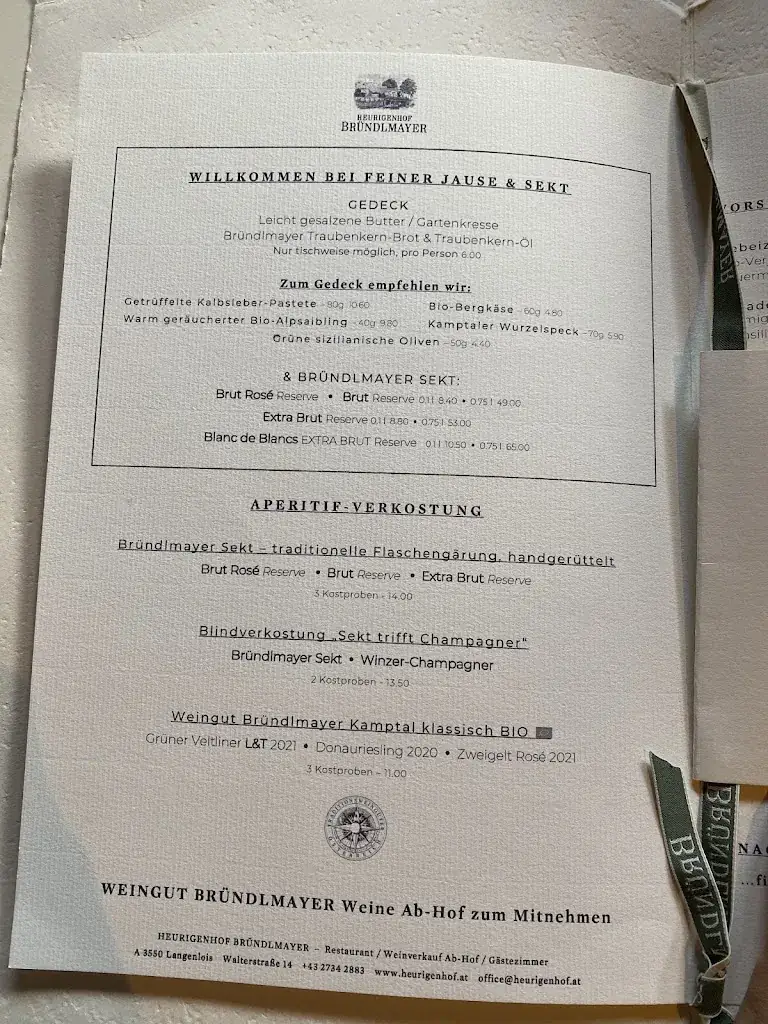 Menu_Bründlmayer Restaurant / Ab-Hof-Verkauf / Gästezimmer_Langenlois_image_4