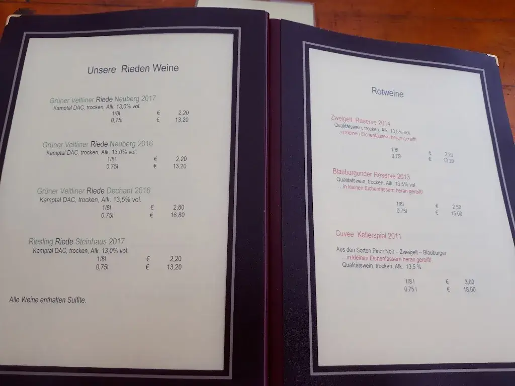 Menu_Vinařství Steiner_Langenlois_image_1