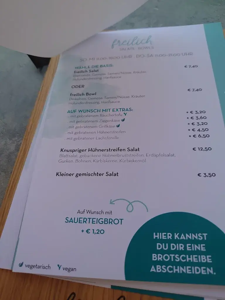 Menu_freilich ESSEN. TRINKEN. SCHLAFEN_Laa an der Thaya_immagine_2