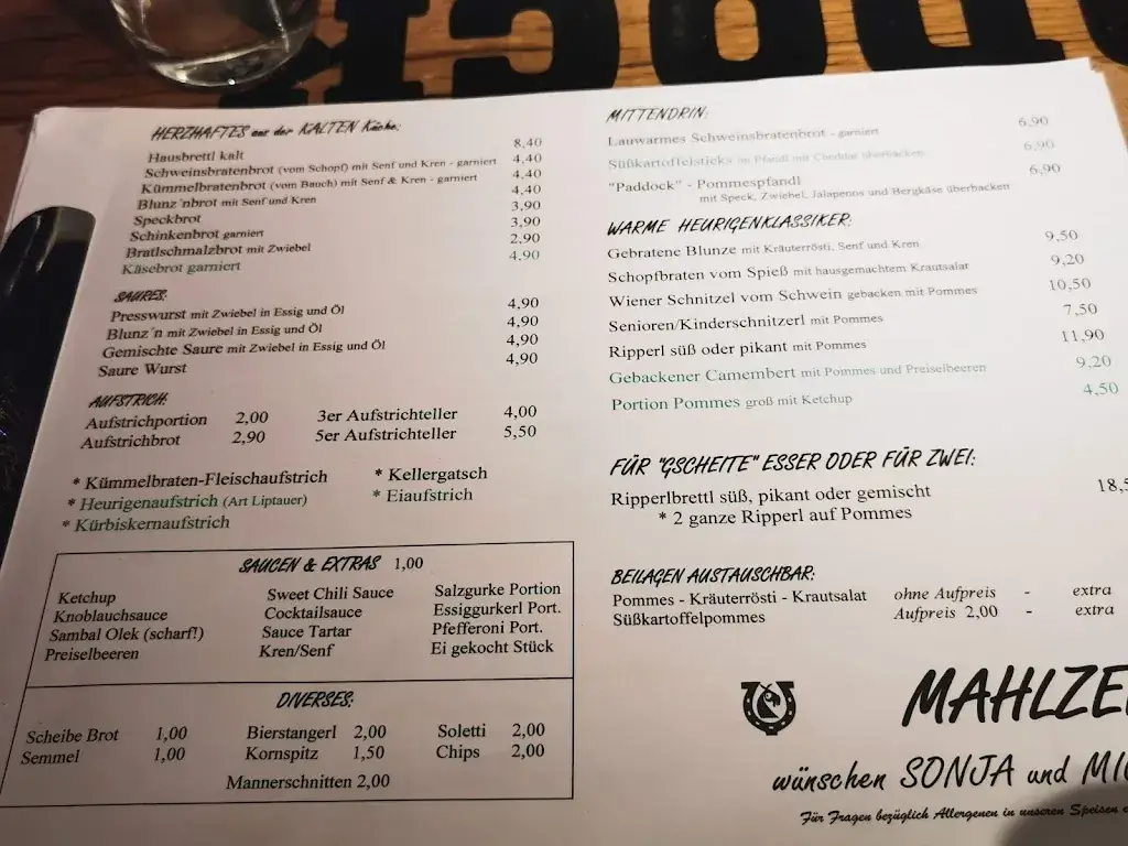 Menu_Paddock Heuriger & Eventstadl_Laa an der Thaya_image_1