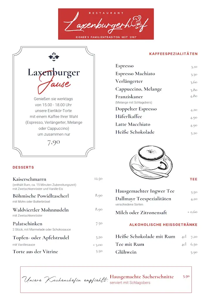 Menu_Restaurant Laxenburgerhof_Laxenburg_immagine_3