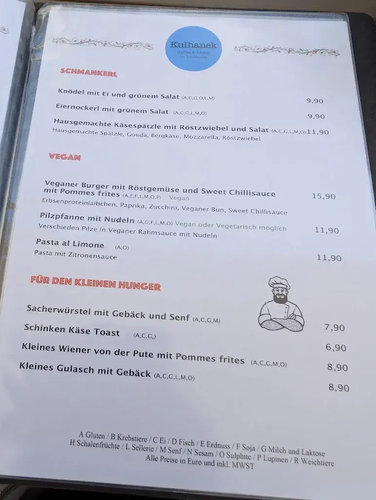 Menu_KULHANEK´s Gasthaus - am Schloßplatz_Laxenburg_image_1