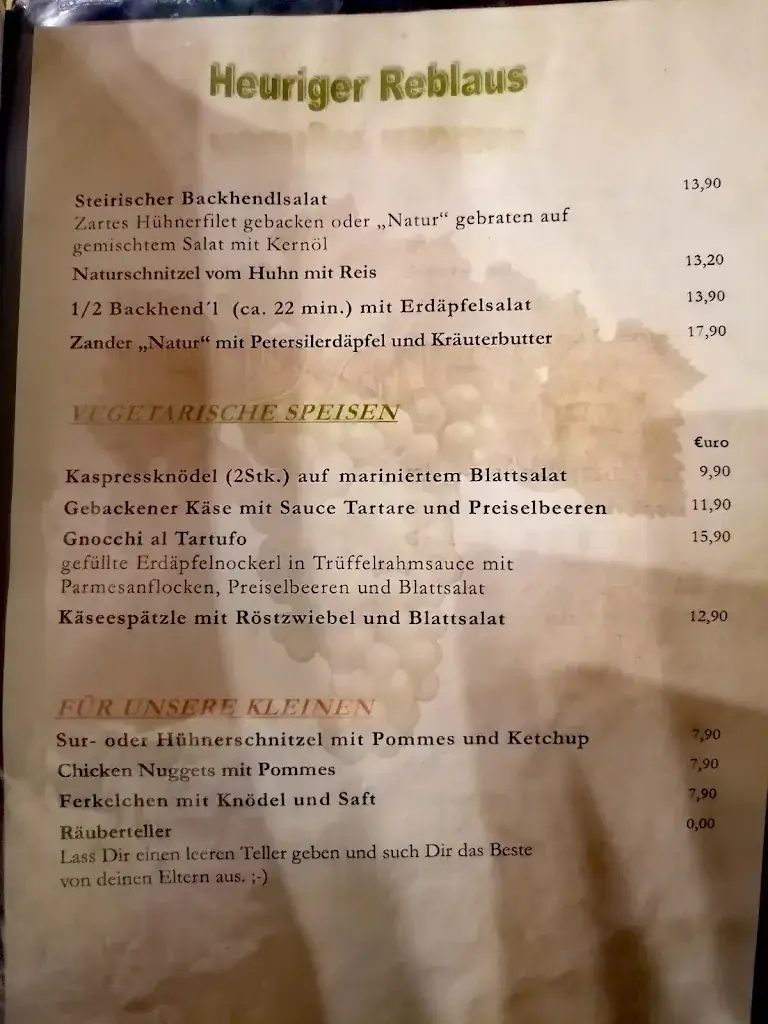 Menu_Heuriger Reblaus - Walter Fichtenbauer_Leopoldsdorf_immagine_2