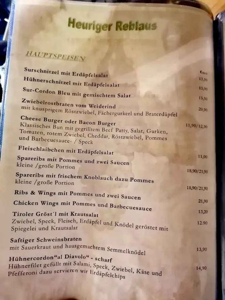 Menu_Heuriger Reblaus - Walter Fichtenbauer_Leopoldsdorf_immagine_3
