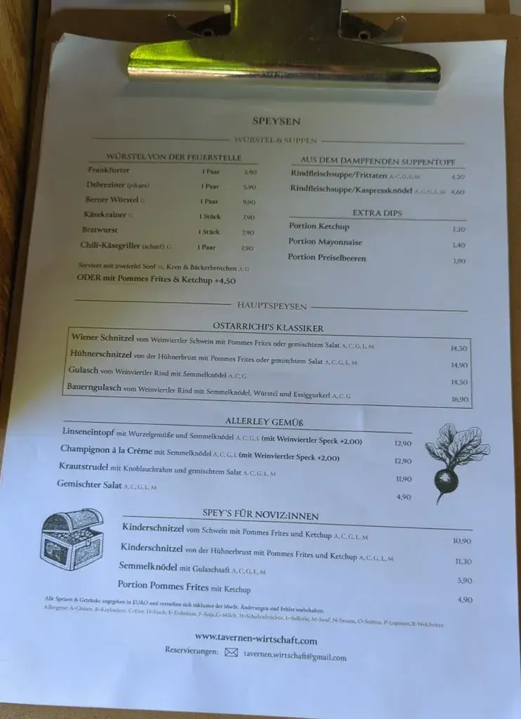 Menu_Tavernen-Wirtschaft Kreuzenstein_Leobendorf_immagine_1