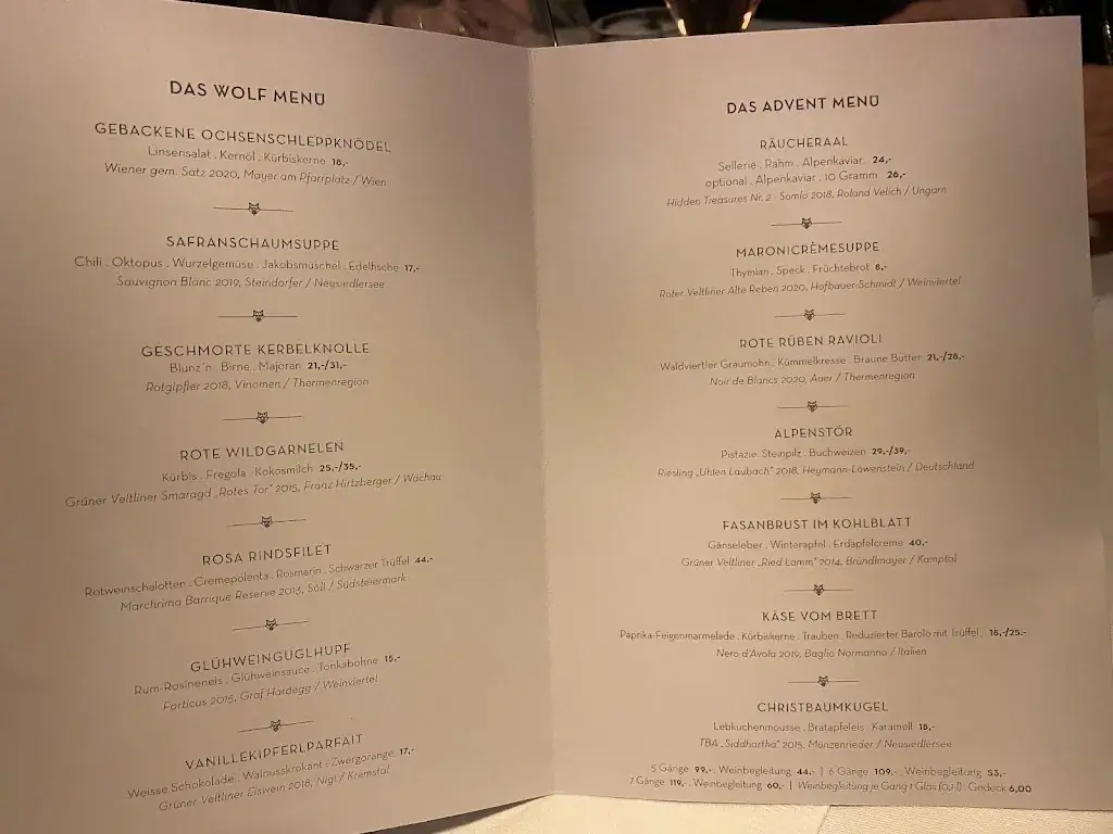 Menu_Das Wolf - Restaurant_Langenlebarn-Oberaigen_image_1