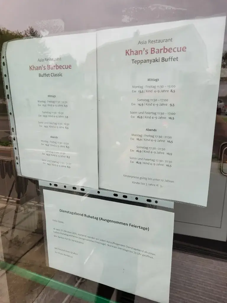 Menu_Khan's Barbecue_Langenlebarn-Oberaigen_image_1