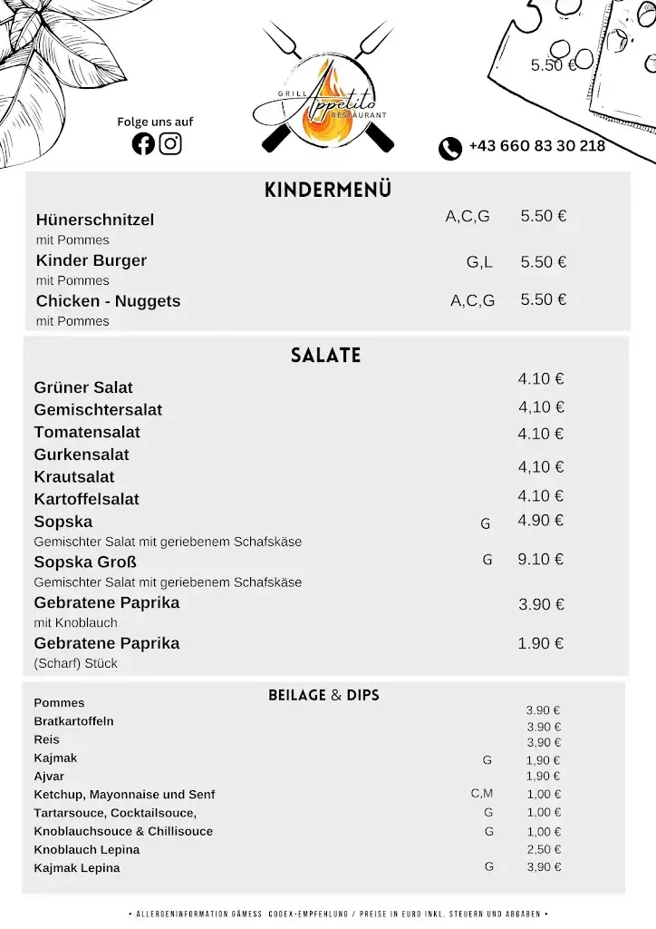 Menu_Appetito Grill Restaurant_Langenlebarn-Oberaigen_image_2