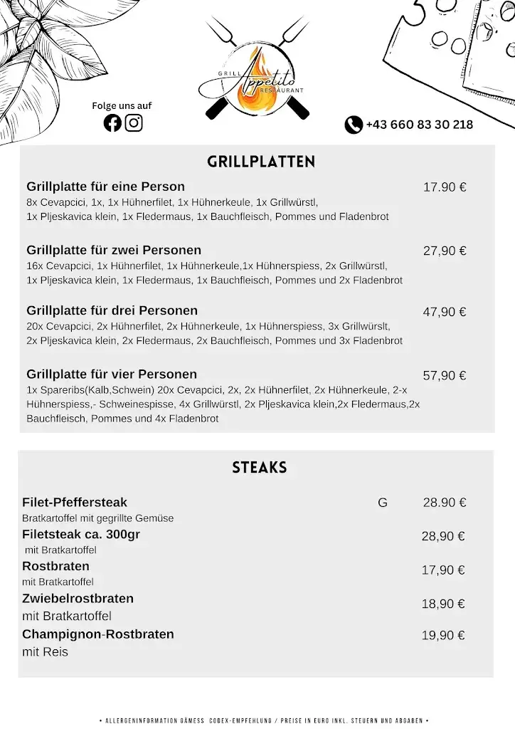 Menu_Appetito Grill Restaurant_Langenlebarn-Oberaigen_image_4